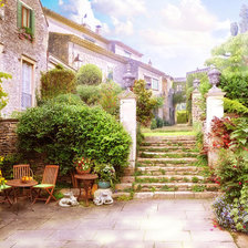 Схема вышивки «Уютный дворик»