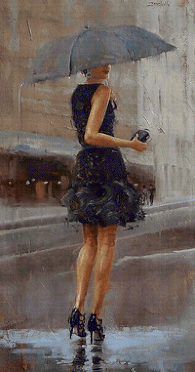 Леди в черном под дождем - предпросмотр