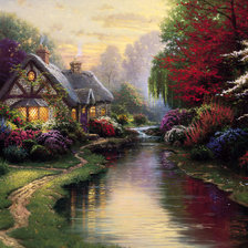 Схема вышивки «Сказочный дом»