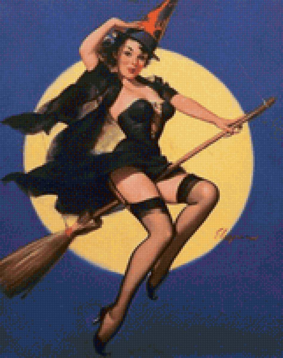 ретро ведьмочка - предпросмотр