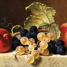 Персики и виноград