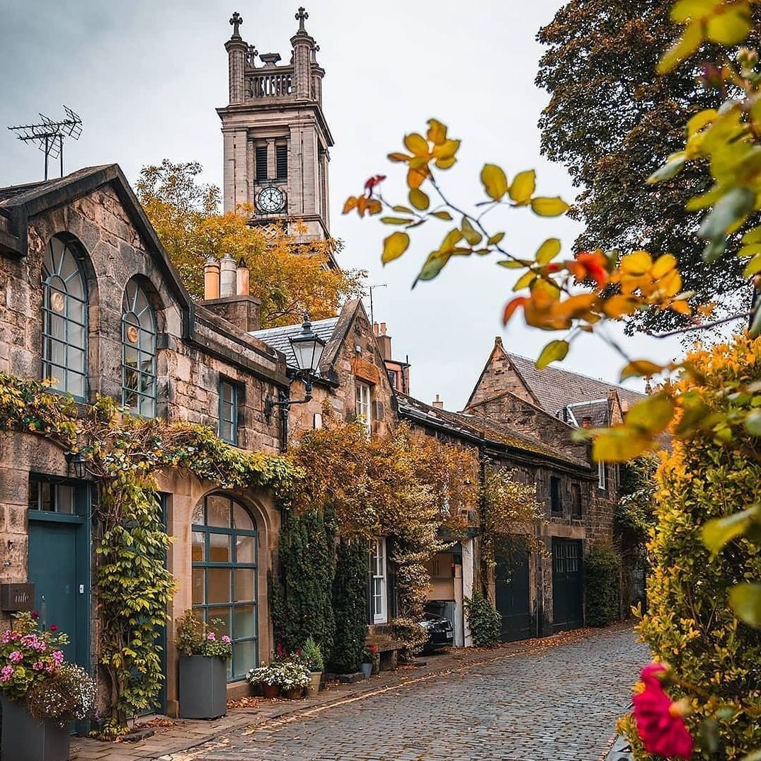 Шотландия - улочки., городской пейзаж - оригинал