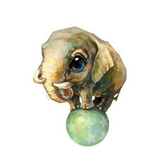 Схема вышивки «Слоник»