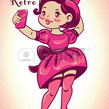 Схема вышивки «selfie»