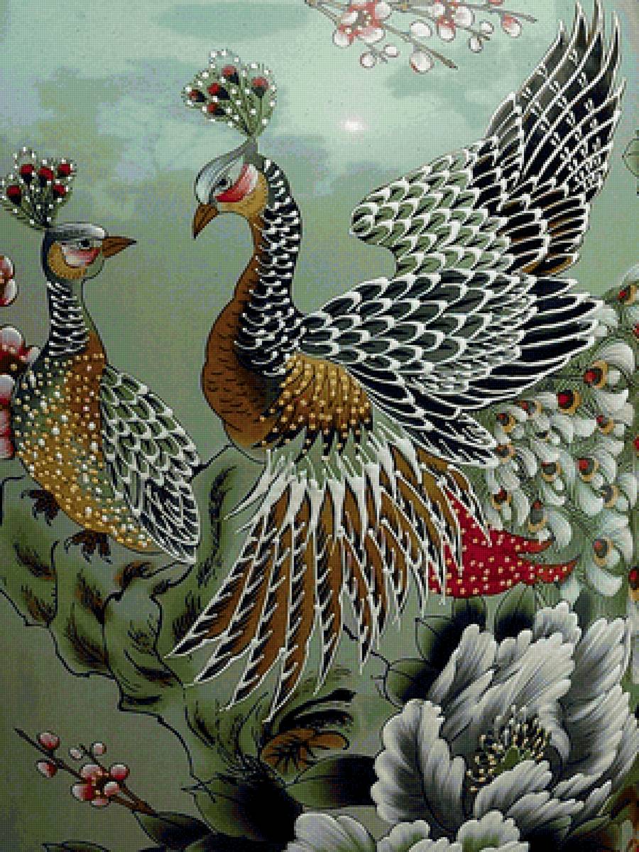 птицы - арнамент, птицы - предпросмотр