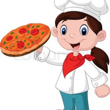 Оригинал схемы вышивки «cocinera pizza» (№2173364)