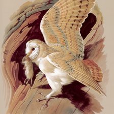 Схема вышивки «Сова»