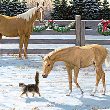 Схема вышивки «Прогулка по манежу»