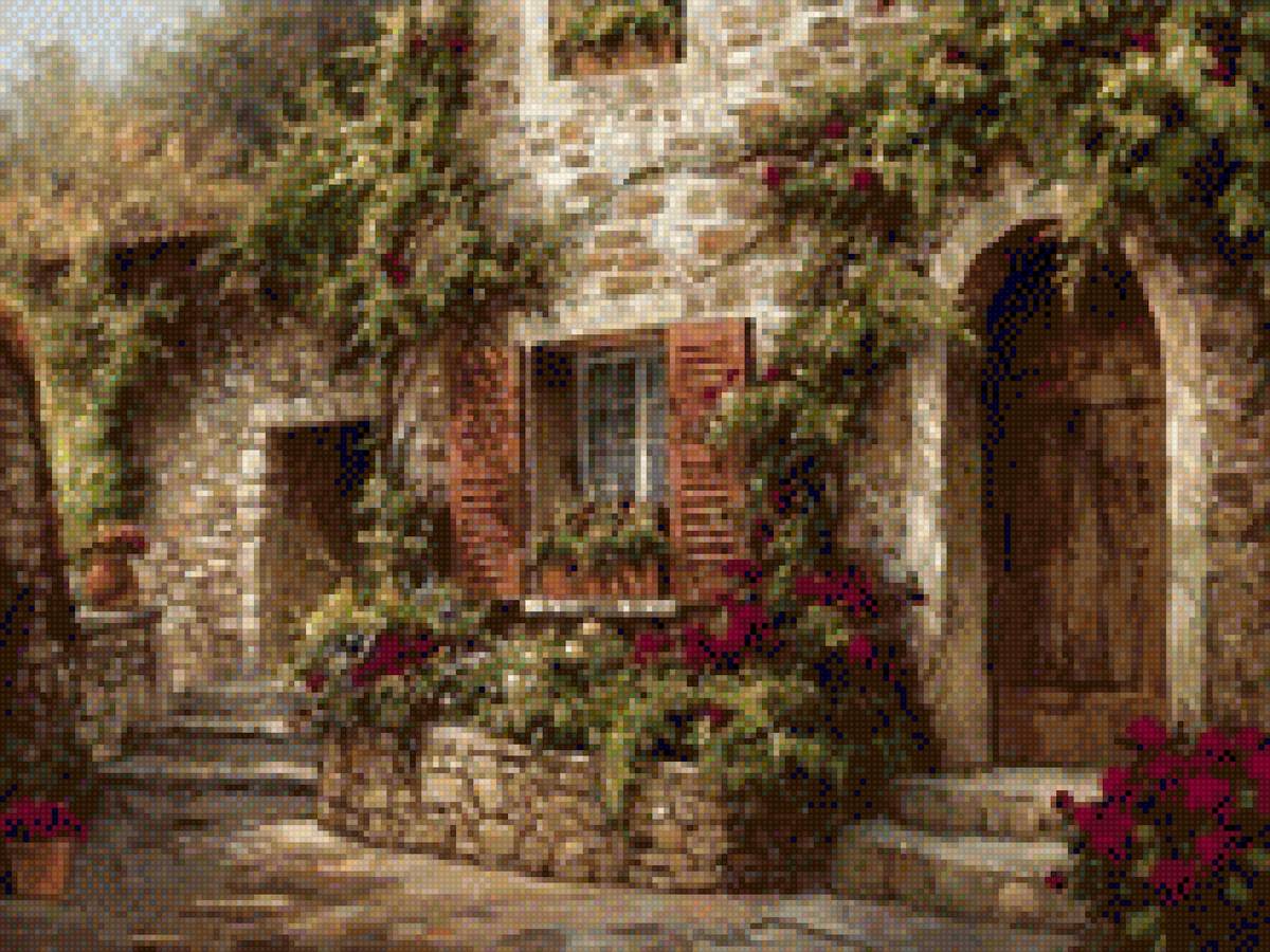 Итальянский дворик. Розы - италия итальянский дворик уют уютный лето - предпросмотр