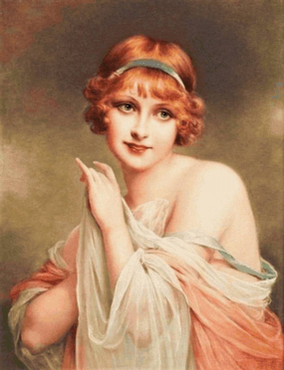 Эмиль Вернон. Девушка - эмиль вернон, девушка, живопись - предпросмотр