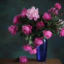 Схема вышивки «Пионы»