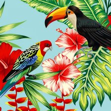 Оригинал схемы вышивки «цветы и птицы» (№2174912)