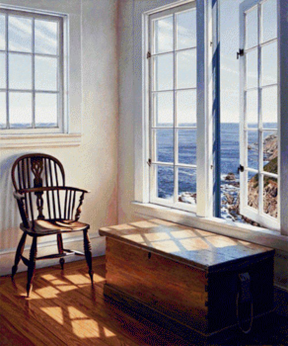 Солнцестояние - комната, море, окно - предпросмотр