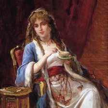 Схема вышивки «dame»