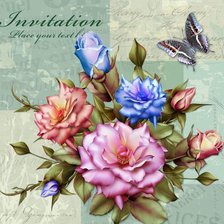 Схема вышивки «винтажные цветы»