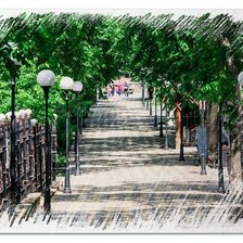 Схема вышивки «Ореховая аллея»