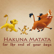 Схема вышивки «HAKUNA MATATA»