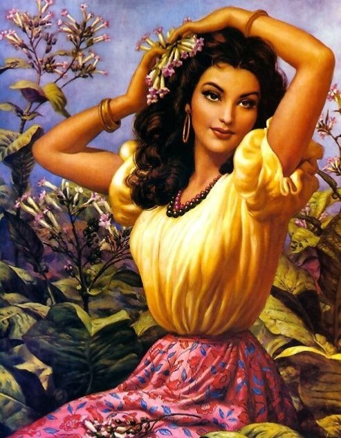 Смуглянка - девушка - оригинал