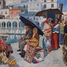 Схема вышивки «emigrantes»