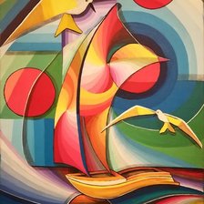 Схема вышивки «pintura abstrata»