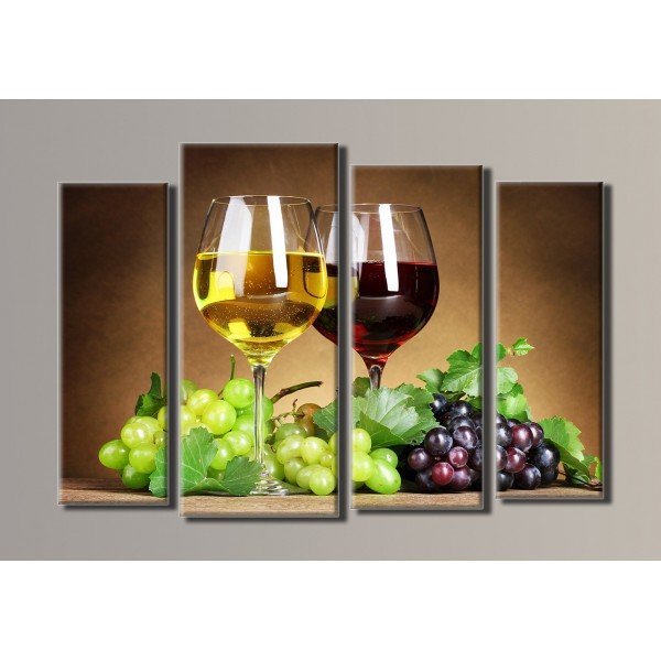 модульная,вино,бокалы,виноград - оригинал