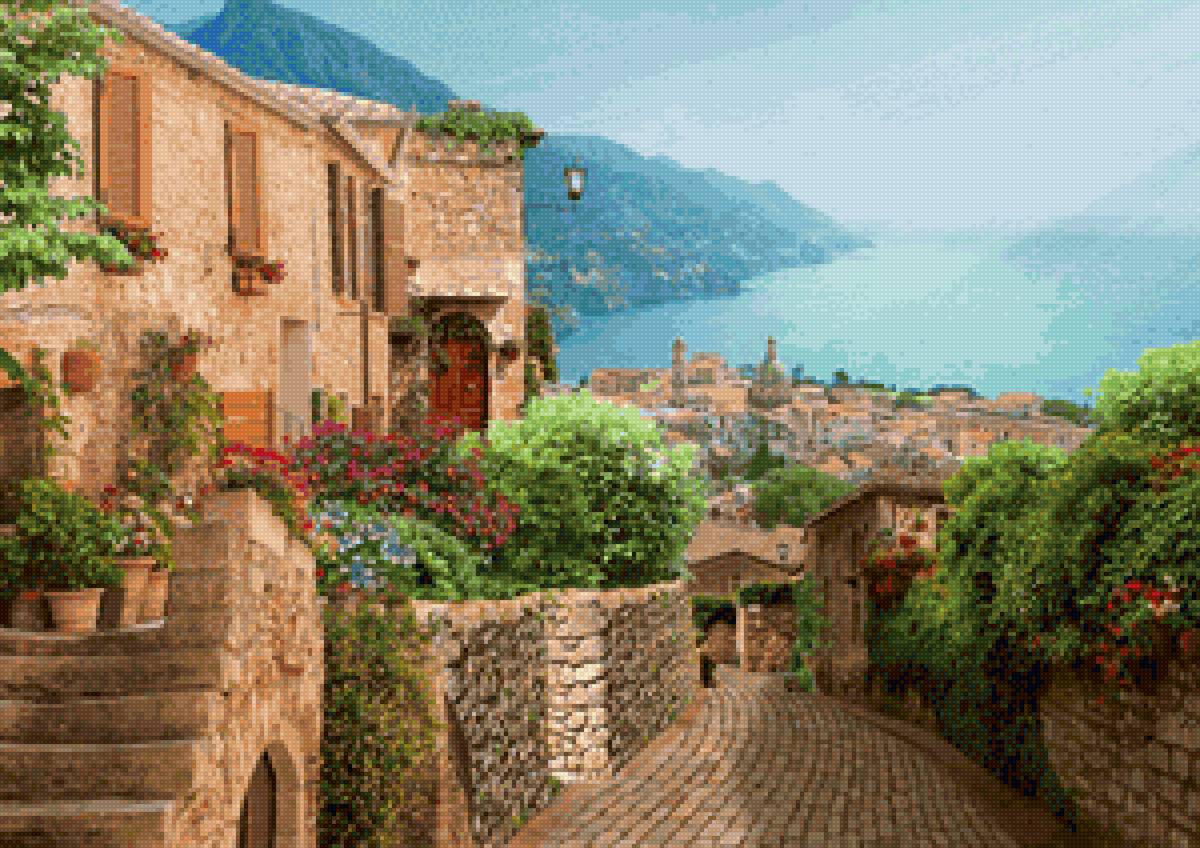 улочка у моря - предпросмотр