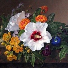 Схема вышивки «цветы»