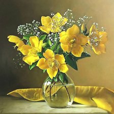 Схема вышивки «Солнышко в вазе»