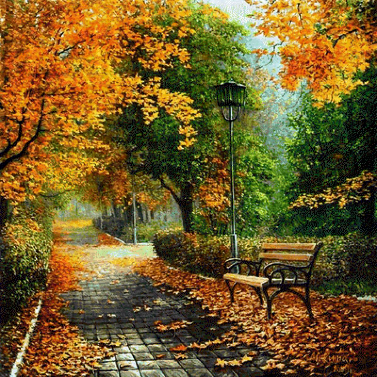 осень в парке - предпросмотр