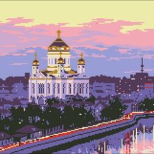 Схема вышивки «храм»