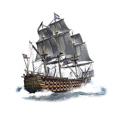 Схема вышивки «парусник»