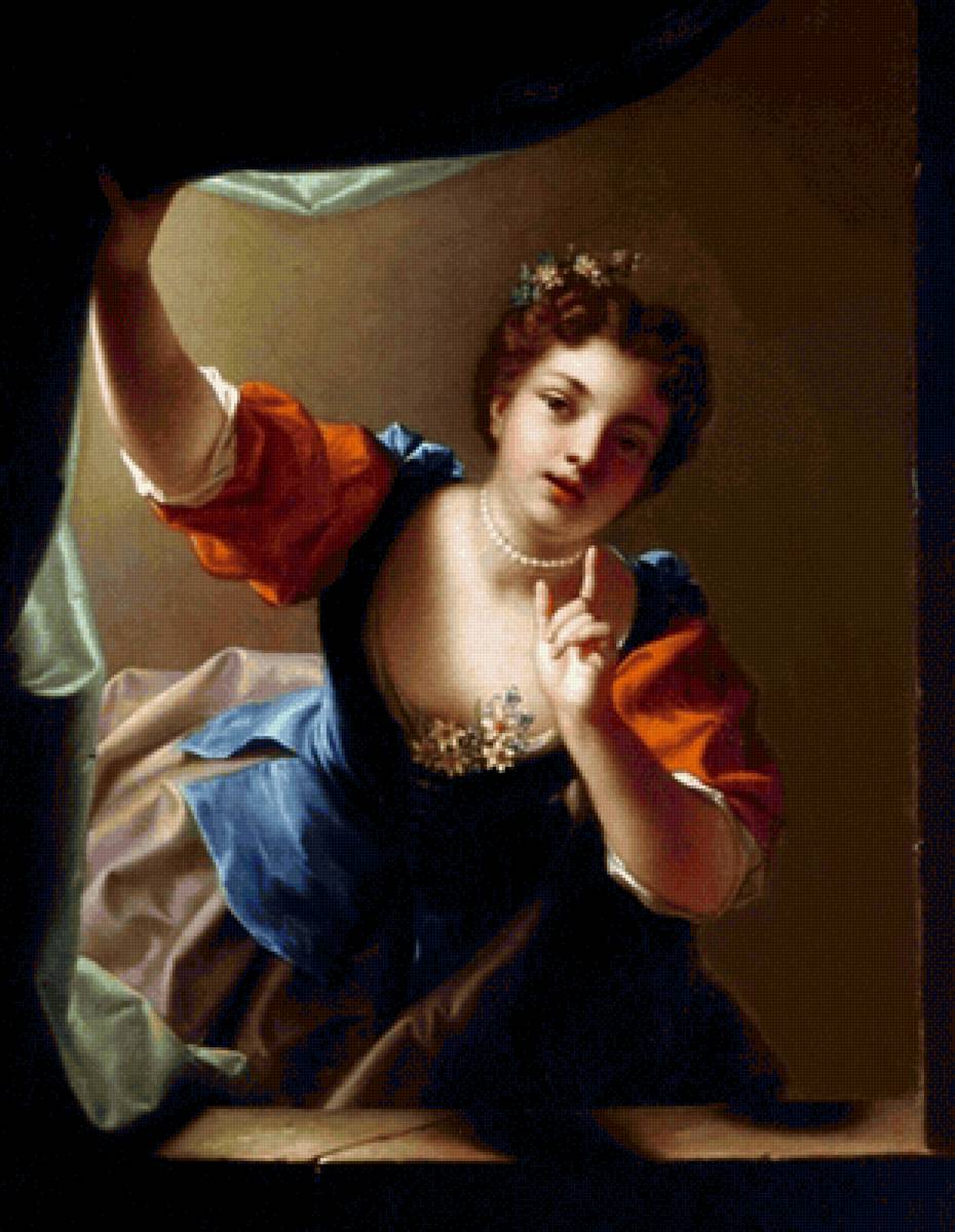 Jean Raoux. Секрет - 17 век, девушка, живопись, портрет - предпросмотр