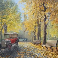 Схема вышивки «Осенний пейзаж»