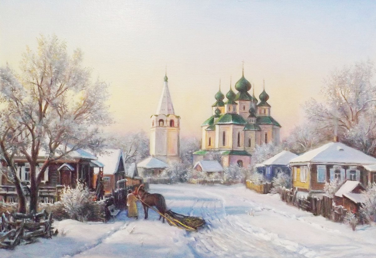 Пейзаж деревни - оригинал