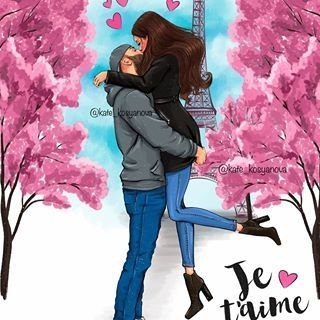 Поцелуй - париж любовь - оригинал