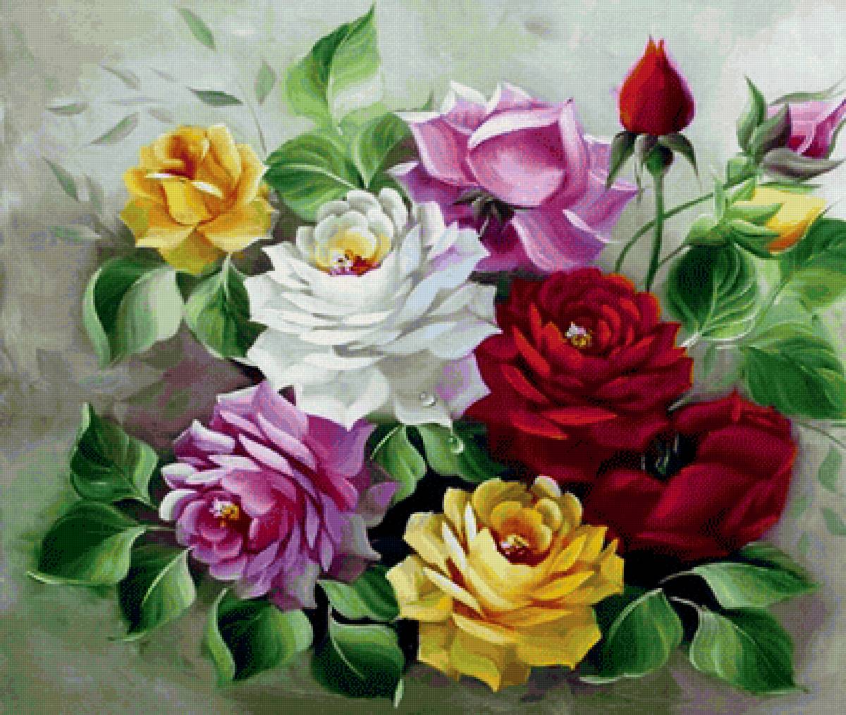 Boque de rosas - rosas.flores - предпросмотр