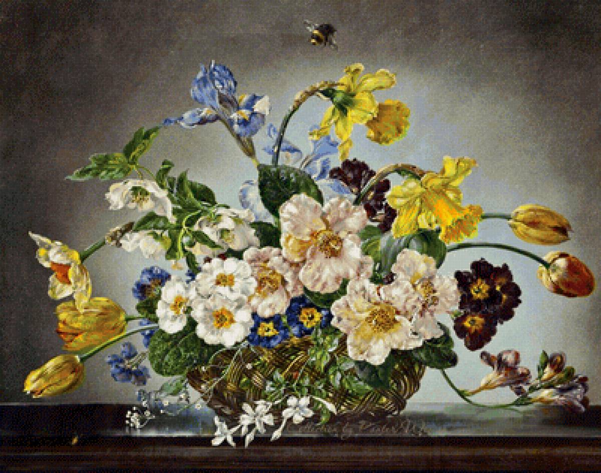 букет - картина, цветы - предпросмотр