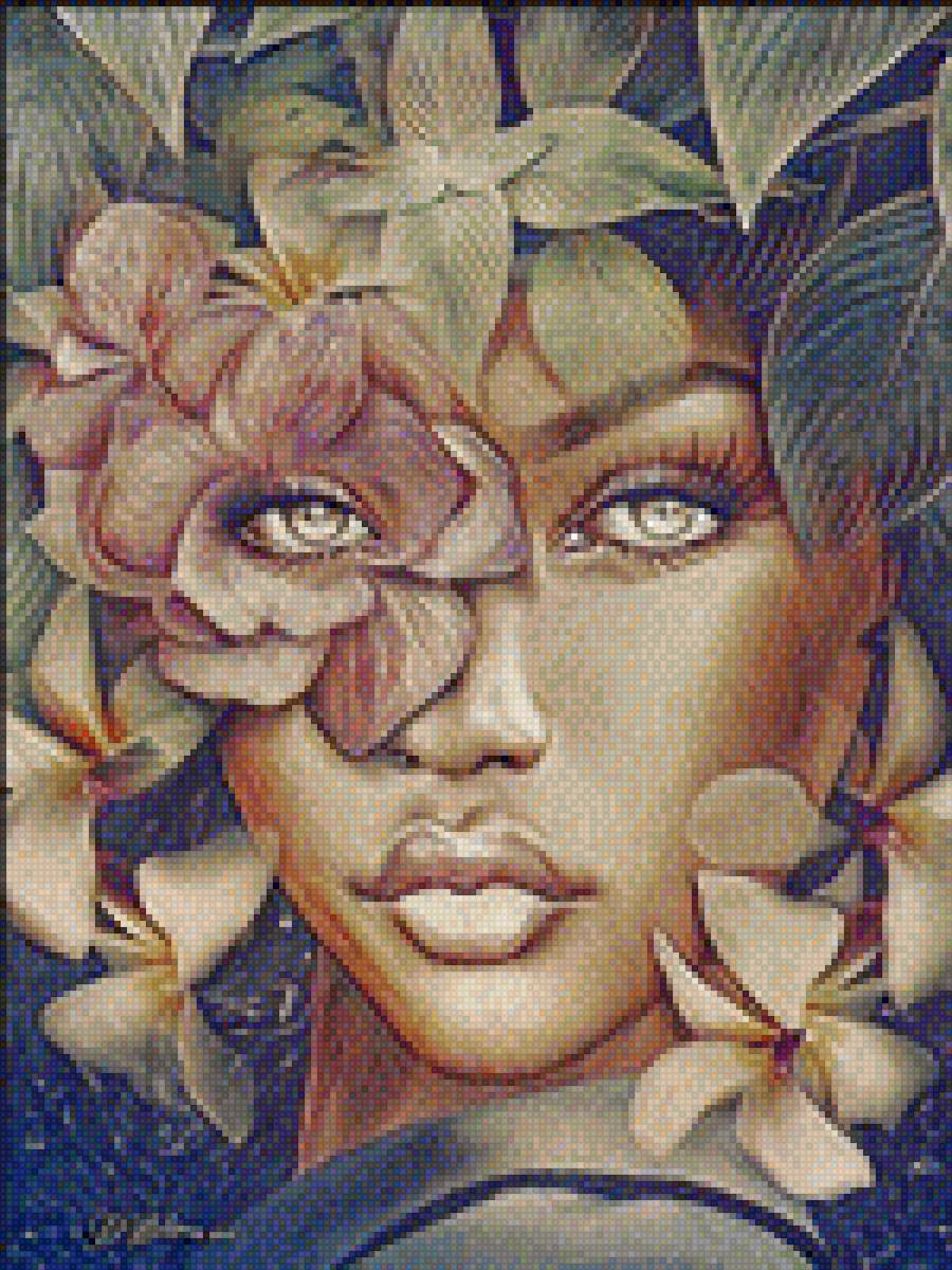 mulher flor - pessoa - предпросмотр