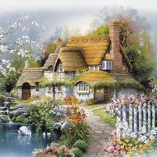 Схема вышивки «пейзаж»