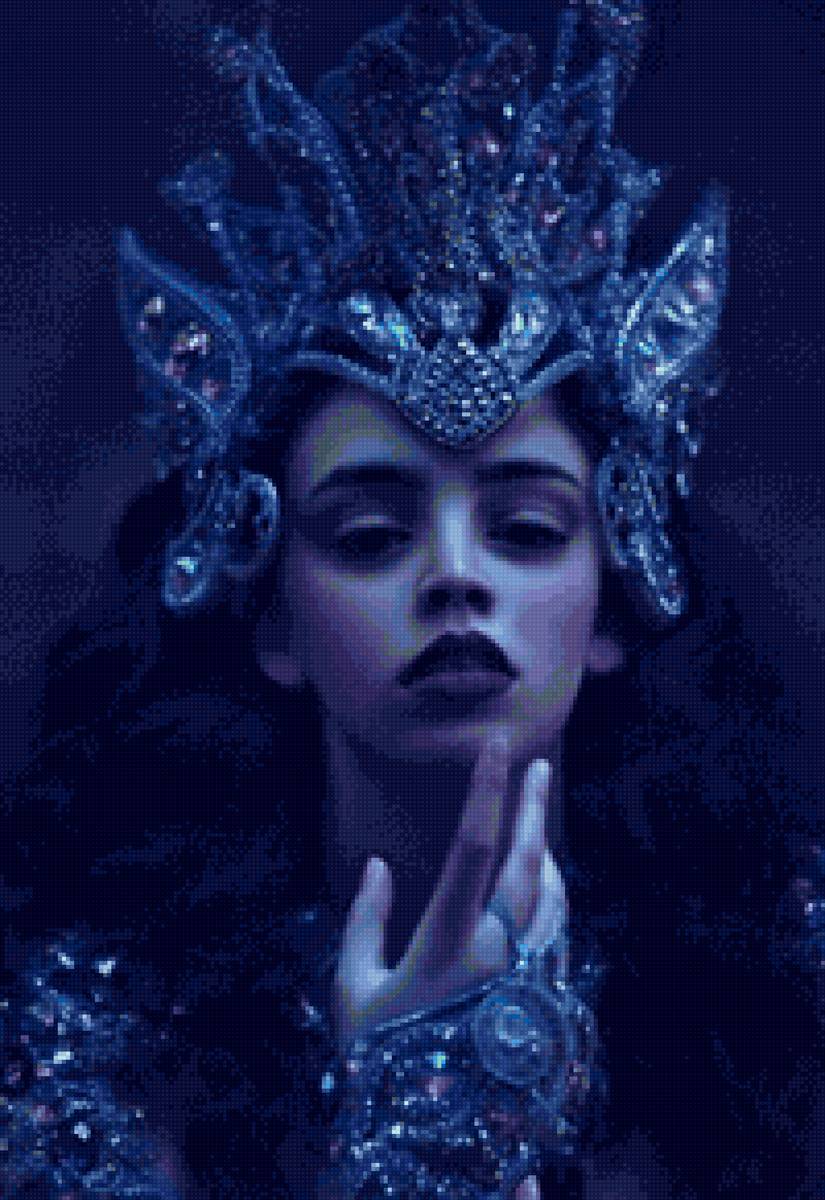 Девушка - девушка в короне, корона, королева леса - предпросмотр