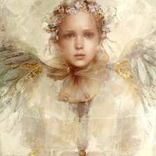 Схема вышивки «ангел»