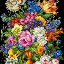 Оригинал схемы вышивки «цветы» (№2179342)