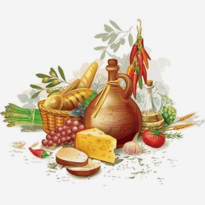 Кухонный натюрморт - хлеб сыр - оригинал