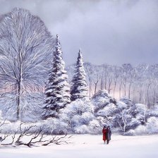 Схема вышивки «Пейзаж»