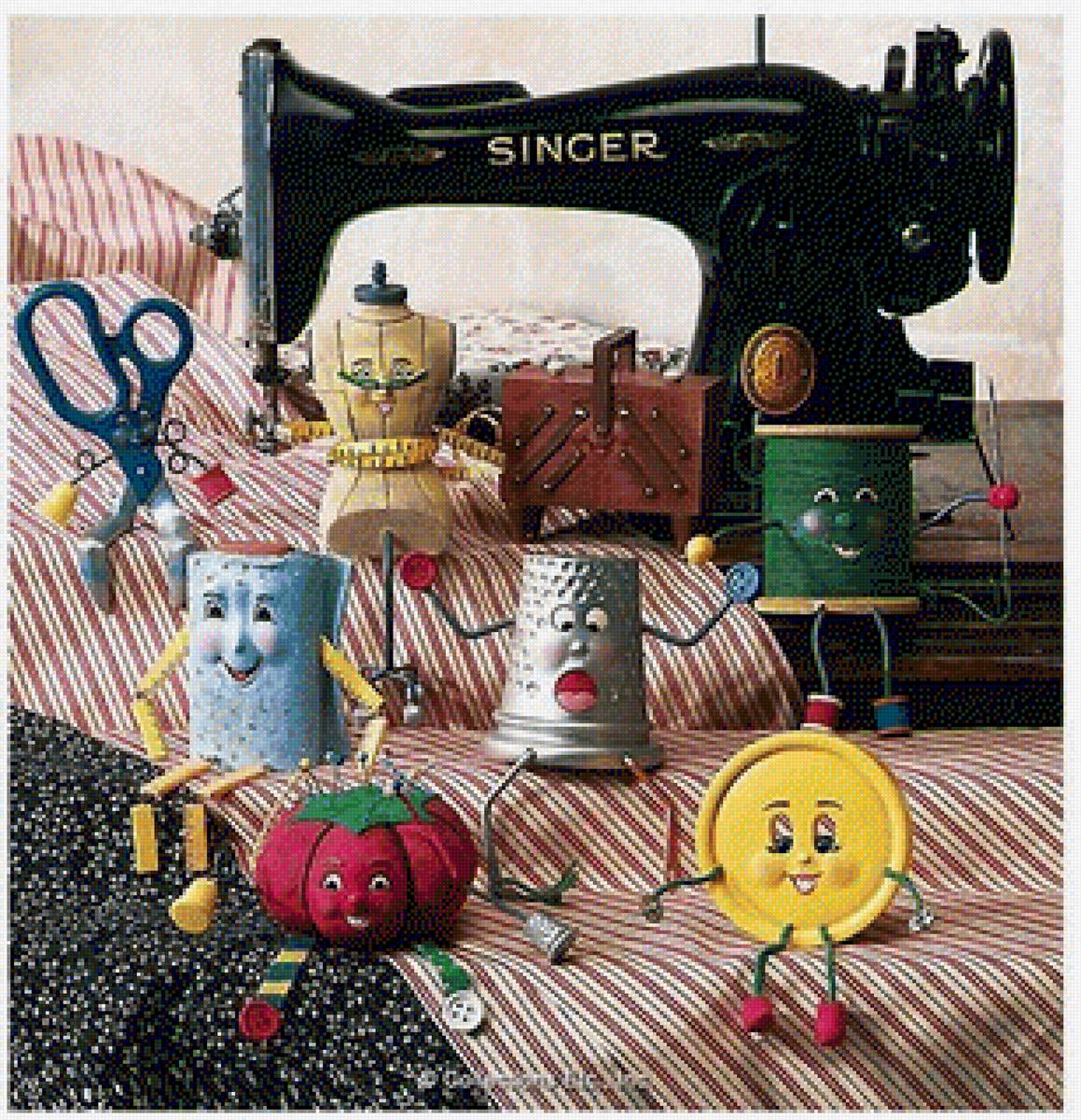 maquina de coser graciosa - предпросмотр