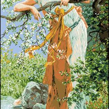 Оригинал схемы вышивки «Очарование весны» (№2179712)