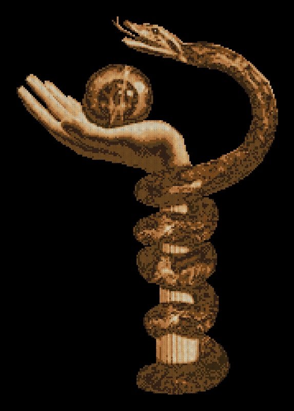 Око мудрости - змея, рука, хрустальный шар - оригинал