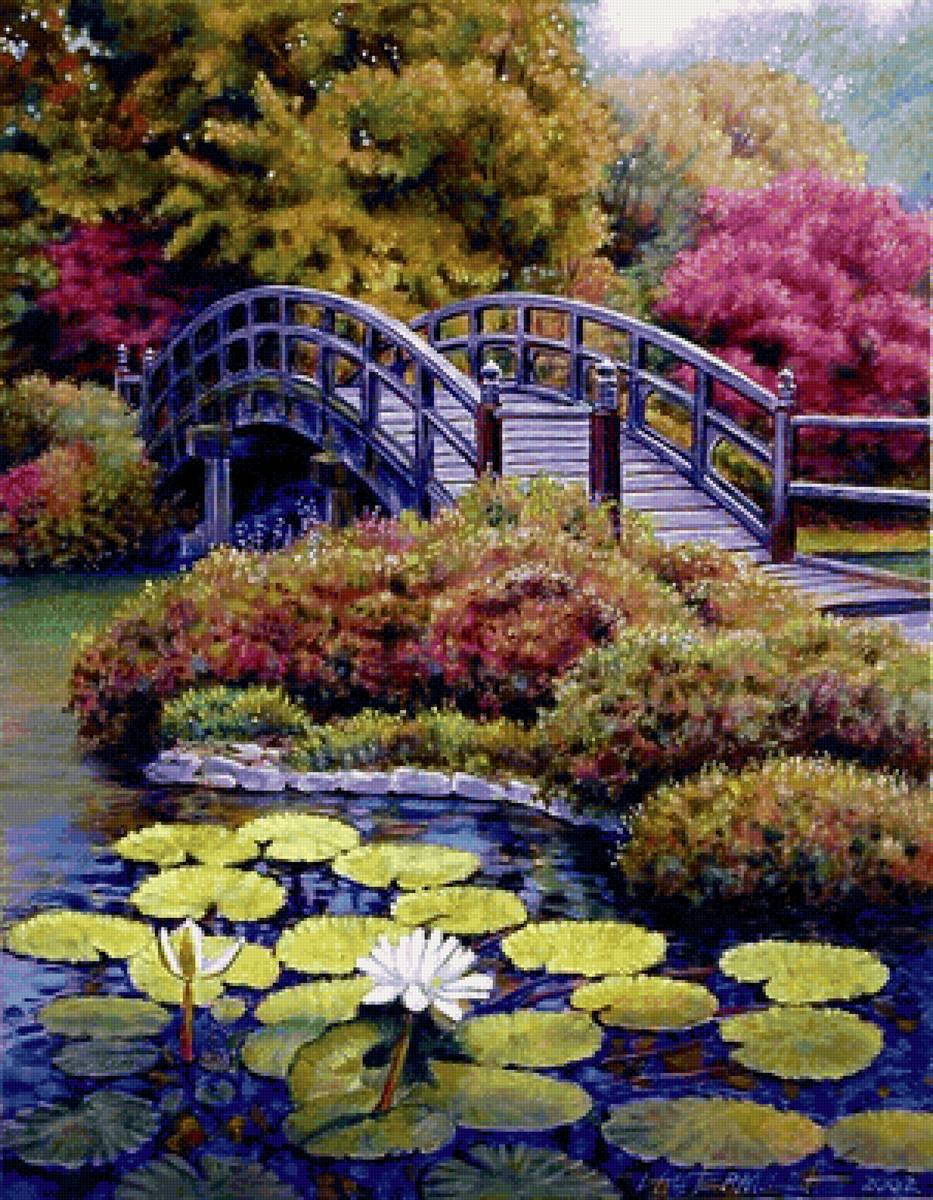 Japanese Bridge by John Lautermilch - предпросмотр