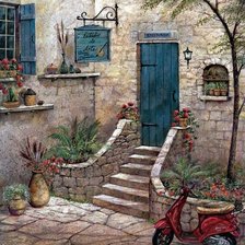 Схема вышивки «Уютный дворик»