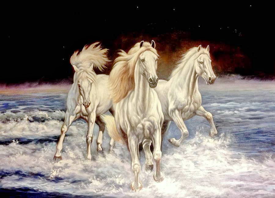 Три белых коня - оригинал